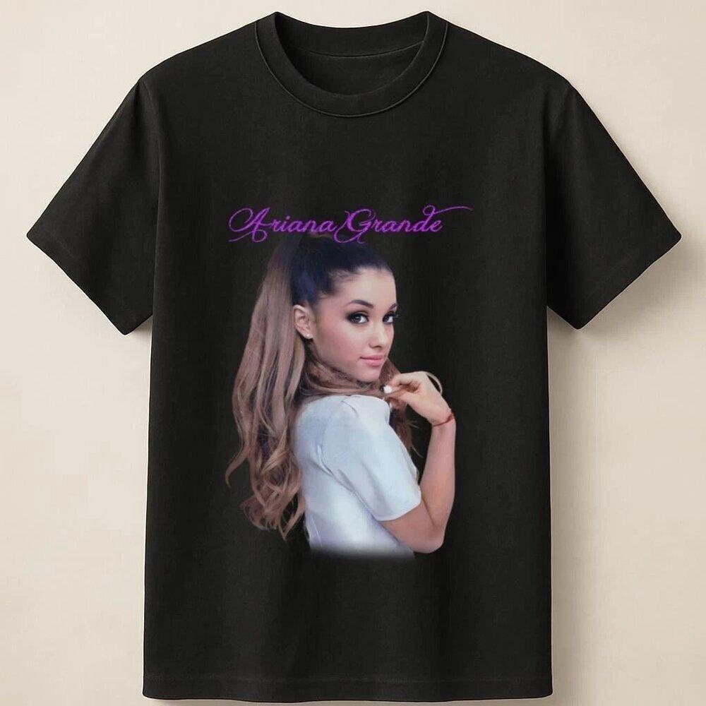 Ariana Grande Text And Portrait Print Tee Unisex T Shirt